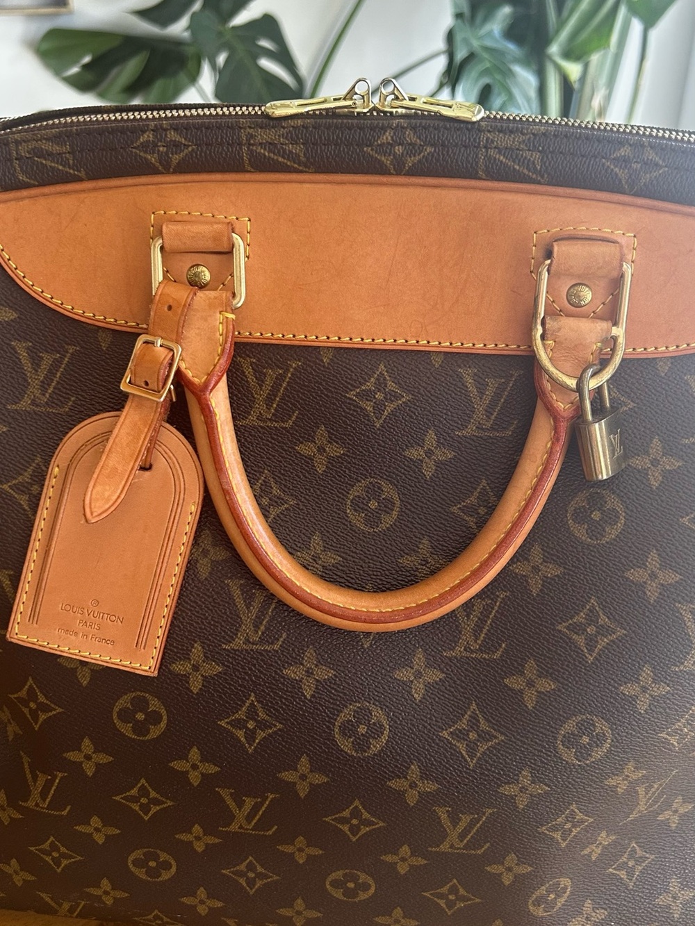 Louis Vuitton Brown Monogram Canvas Duffel with Vachetta Leather Trim - Picture 3 of 11